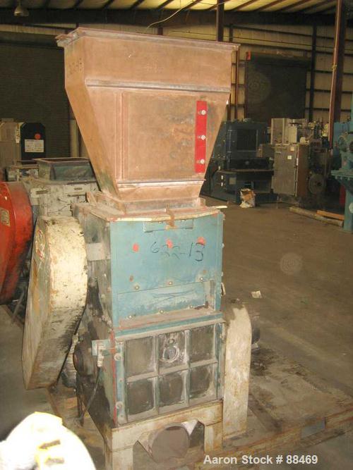USED: Hydro Claim dual chamber film grinder with approximately 12" x 18" primary feed. Driven by a 40 hp motor.