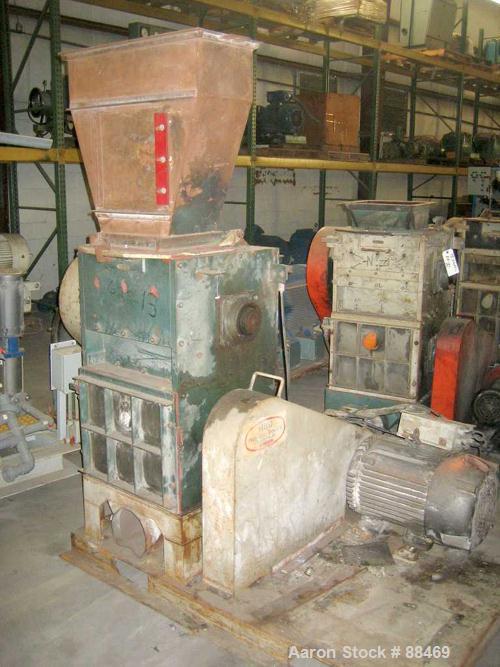 USED: Hydro Claim dual chamber film grinder with approximately 12" x 18" primary feed. Driven by a 40 hp motor.