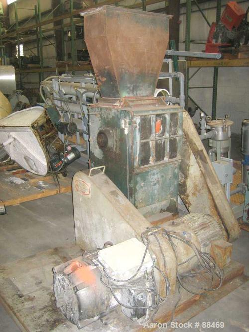 USED: Hydro Claim dual chamber film grinder with approximately 12" x 18" primary feed. Driven by a 40 hp motor.