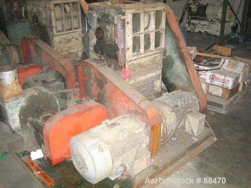 USED: Hydro Claim dual chamber film grinder with approximately 12" x 18" primary feed. Driven by a 40 hp motor.