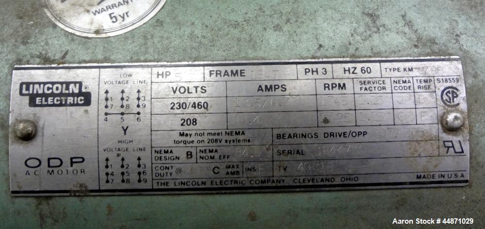 Used IMS Plastic Grinder, Model LP-86-SC, Carbon Steel