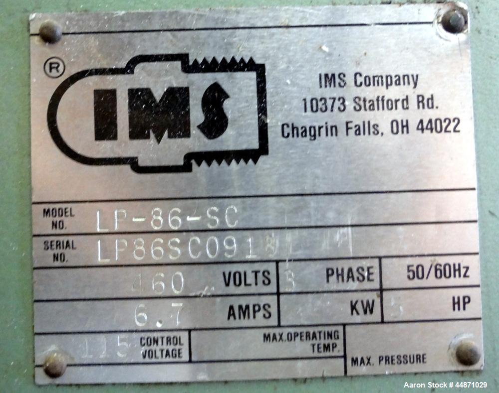 Used IMS Plastic Grinder, Model LP-86-SC, Carbon Steel