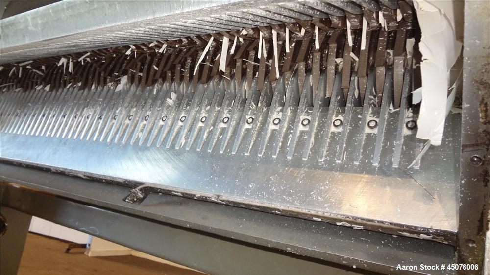 Used Shredding / Granulating System Consisting