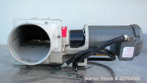 Used Kongskilde Inline Granulator, Model KG 3000 F6, Carbon Steel/Aluminum. Approximate 5’’ diameter x 8’’ wide open rotor with (6) 6-3/4’’ wide bolt on blades, (1) bed knife, approximately 3/8’’ dia...