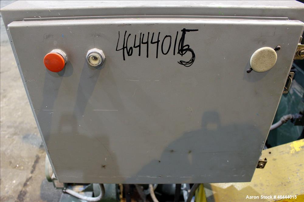 Used L-R Systems Granulator, Carbon Steel. Approximate 20" x 17" feed opening with a tilt pelican style feed hopper. (2) Bolt on blade open rotor. Driven by a 25hp, 3/60/208-230/460 volt, 1760 rpm mo...