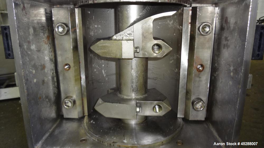 Used Stainless Steel Plastic Recycling Machinery Auger Fed Granulator, Model MG