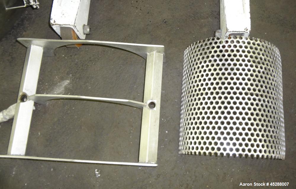 Used Stainless Steel Plastic Recycling Machinery Auger Fed Granulator, Model MG