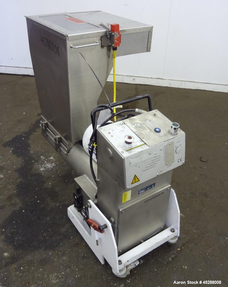 Used Carbon Steel Plastic Recycling Machinery Auger Fed Granulator, Model MGK40