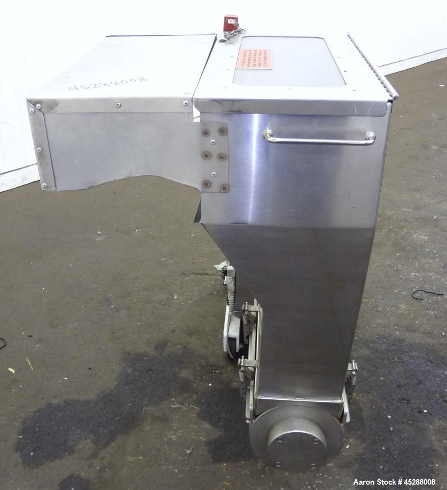 Used Carbon Steel Plastic Recycling Machinery Auger Fed Granulator, Model MGK40