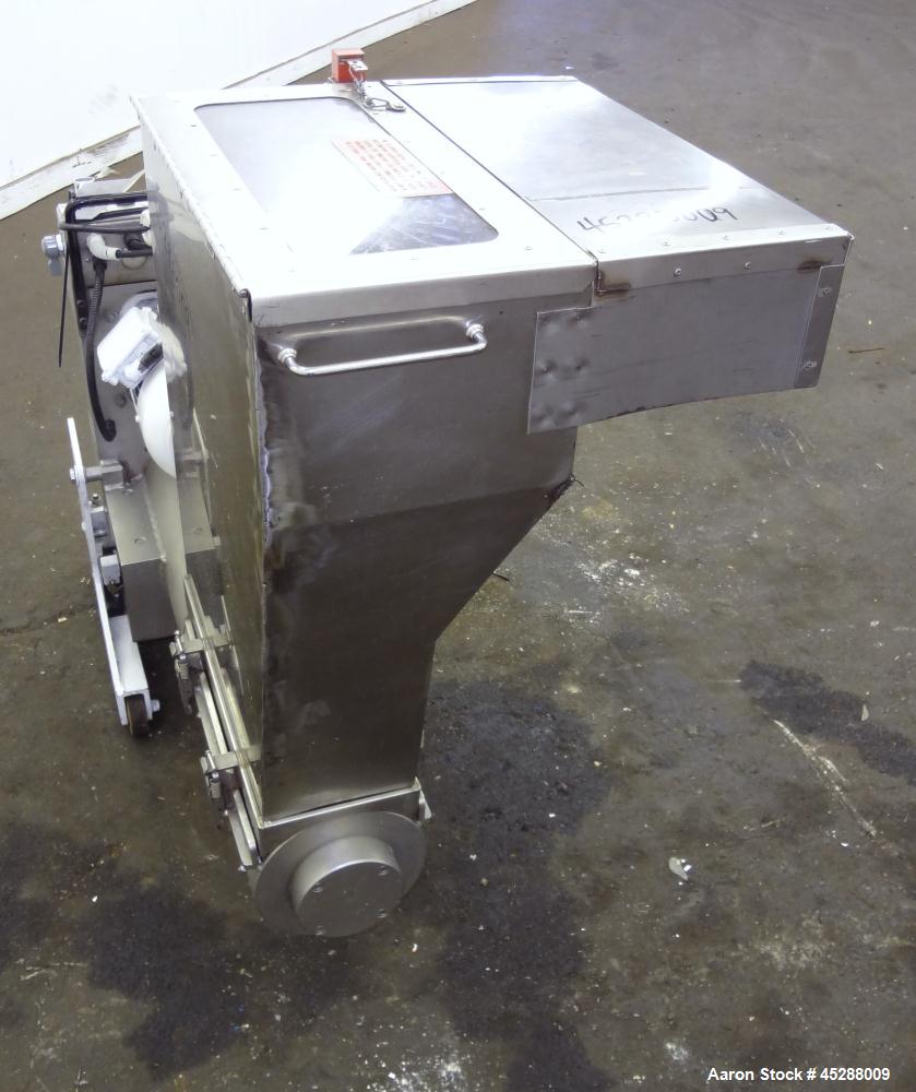 Used Stainless Steel Plastic Recycling Machinery Auger Fed Granulator, Model MG