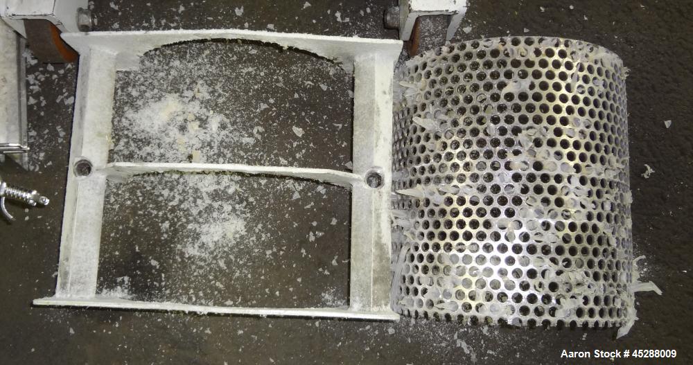 Used Stainless Steel Plastic Recycling Machinery Auger Fed Granulator, Model MG