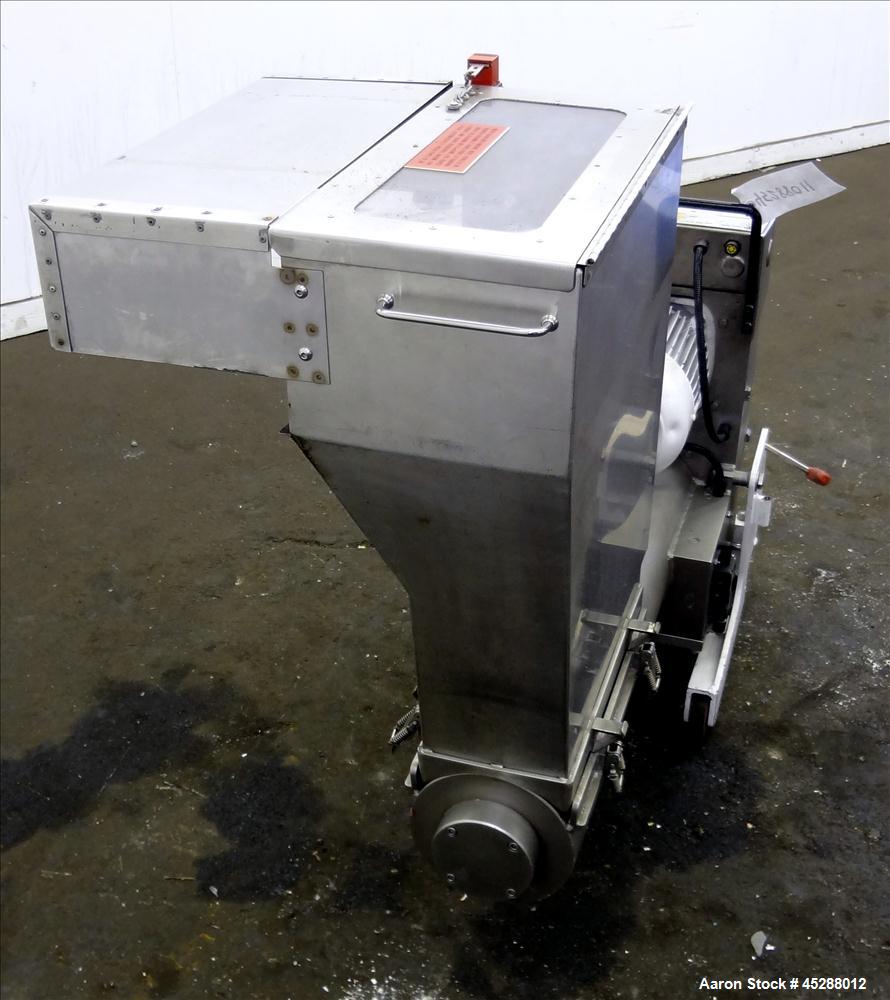 Used Stainless Steel Plastic Recycling Machinery Auger Fed Granulator, Model MG