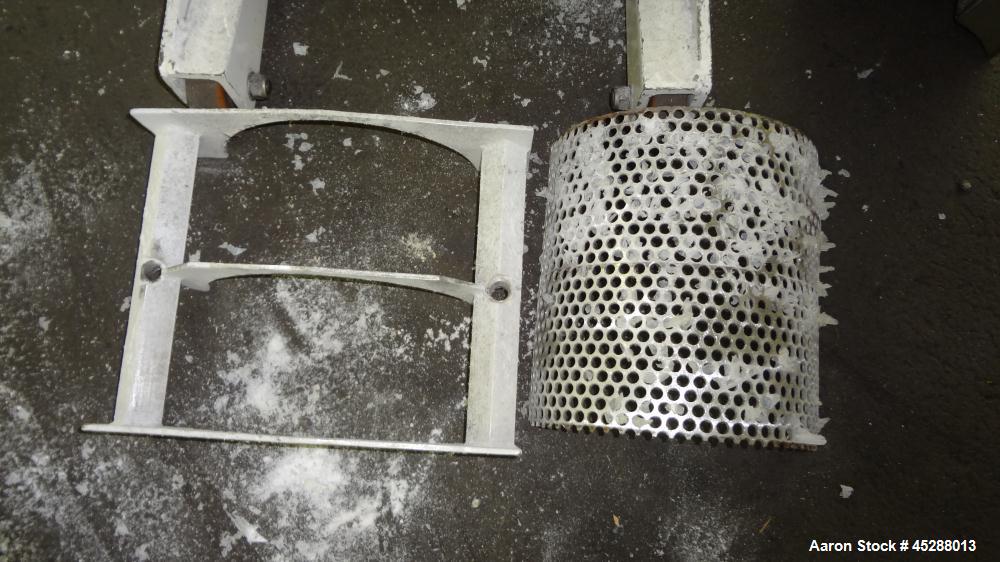 Used Stainless Steel Plastic Recycling Machinery Auger Fed Granulator, Model MG