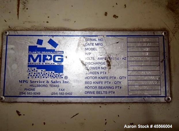 Used MPG Vertical Trim Press Grinder,  Model F56HB