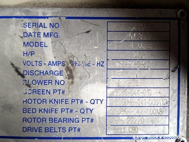 Used MPG Vertical Trim Press Grinder,  Model F56HB