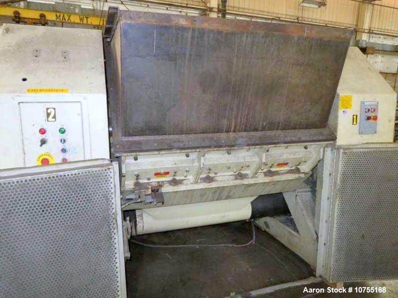 Used Nelmor RG2257 Granulator – 22" x 57" Feed, 150 HP, Clam Shell Chamber, Airveyor Discharge, OEM Controls