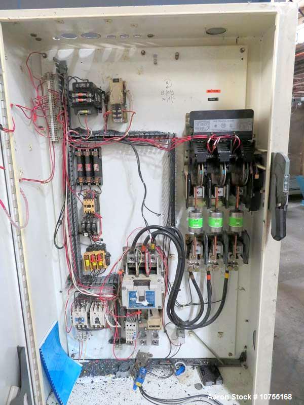 Used Nelmor RG2257 Granulator – 22" x 57" Feed, 150 HP, Clam Shell Chamber, Airveyor Discharge, OEM Controls