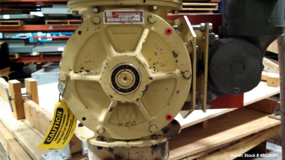 Used Nelmore Grinder, Model 1436. 75 hp, closed rotor, 6 blades rotating, 4 fixed bed knives. Also includes: 10 hp blower, cyclone with 8" inlet, Premier Air Loc, sound enclosure, Gaylord dumper, ste...
