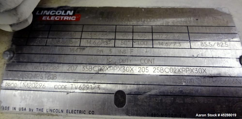 Used Carbon Steel AEC Nelmore AK Series Auger Fed Granulator, Model AK68