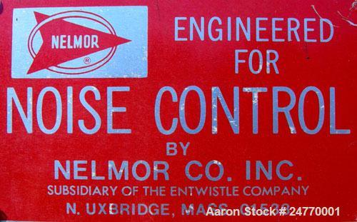 Used Nelmore Granulator, Model RG1220M1. Approximately 12" diameter x 20" wide 3 bolt-on blade closed rotor, (2) bed knives. Manual hydraulic tilt back pelican style feed hopper, bottom discharge, no...