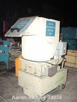 USED: Nelmore grinder, 12" diameter x 20" wide 2 knife open rotor.2 bed knives, approx 1/4" screen holes, pelican style feed, bottomdischarge. Driven by a 20 hp, 3/60/230/460 volt, 1755 rpm motor.Mou...