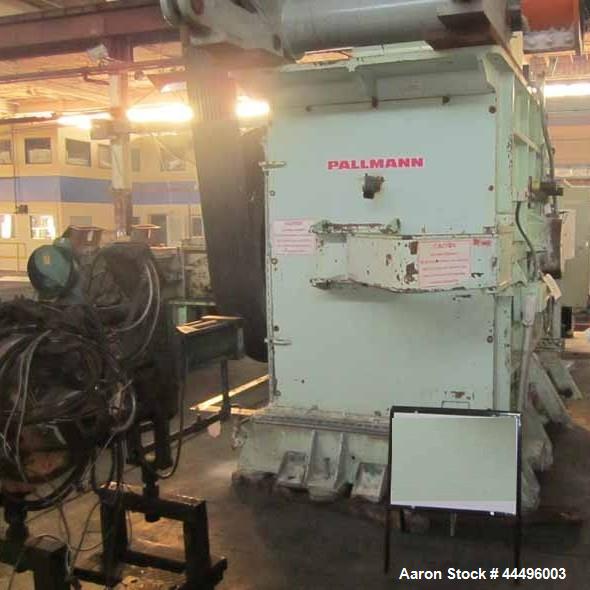 Used- Pallmann Horizontal Ram Fed Granulator, Model PSR16-12.