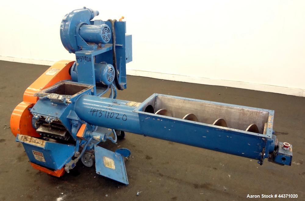 Used Carbon Steel Polymer Machinery Under The Press Granulator, Model AG 10 X 10