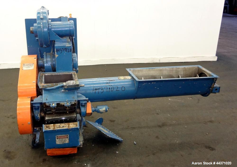 Used Carbon Steel Polymer Machinery Under The Press Granulator, Model AG 10 X 10