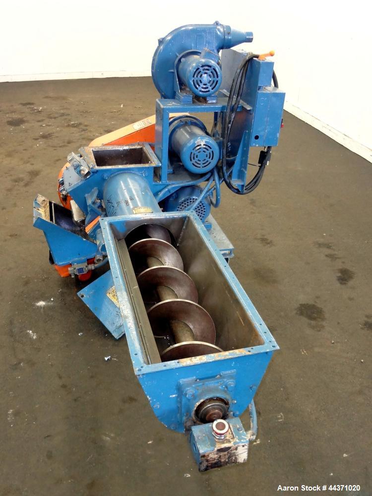 Used Carbon Steel Polymer Machinery Under The Press Granulator, Model AG 10 X 10