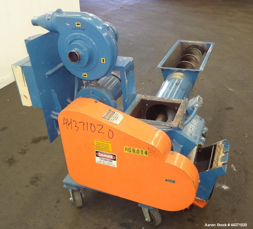 Used Carbon Steel Polymer Machinery Under The Press Granulator, Model AG 10 X 10