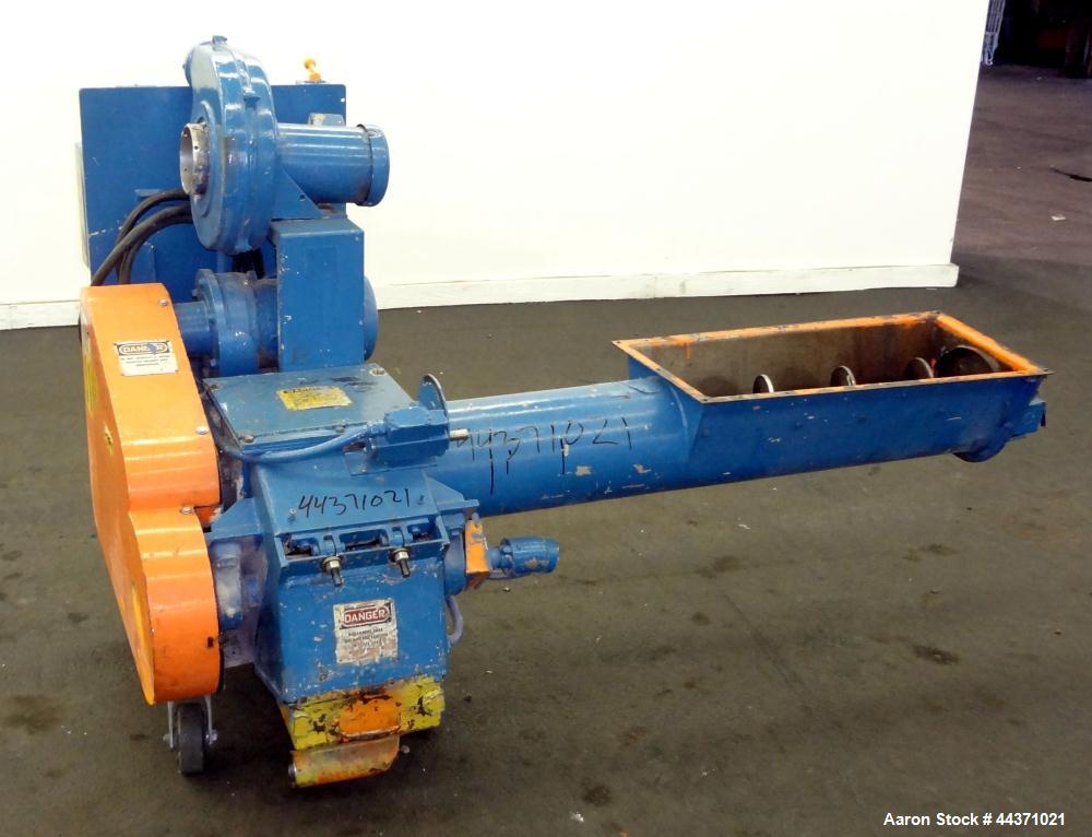 Used Carbon Steel Polymer Machinery Under The Press Granulator, Model AG 10 X 10