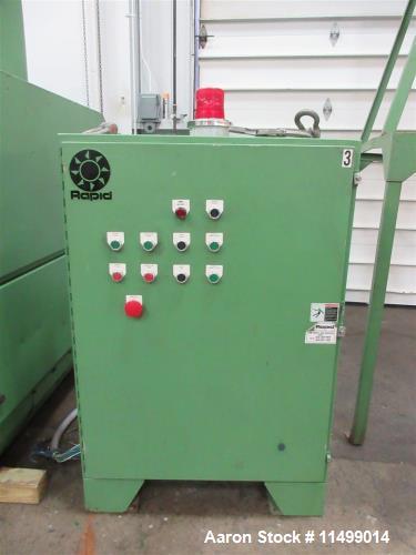 Used- 24" x 36" Rapid Granulator, Model 2436C. 2000 Vintage. Reliance 100HP AC Motor, open rotor configuration with 3 fly kn...