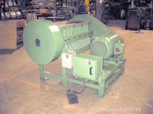 USED: Rapid model 2242-M style (stronger than an H style) 42" wide granulator. Five lobe open rotor, 100 hp drive motor, capable of 5,000 lbs/hour 10 mm HIPS, ABS, PC; will also take small amounts of...