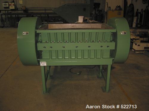 USED: Rapid model 2242-M style (stronger than an H style) 42" wide granulator. Five lobe open rotor, 100 hp drive motor, capable of 5,000 lbs/hour 10 mm HIPS, ABS, PC; will also take small amounts of...