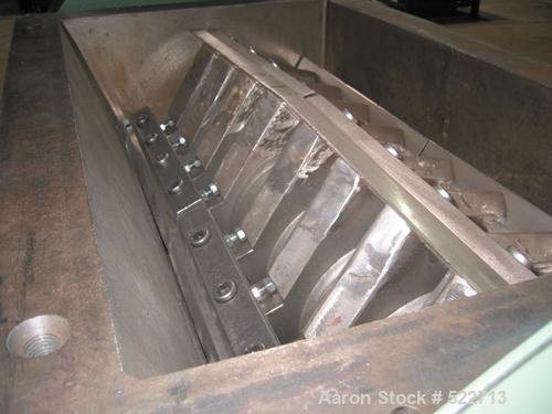 USED: Rapid model 2242-M style (stronger than an H style) 42" wide granulator. Five lobe open rotor, 100 hp drive motor, capable of 5,000 lbs/hour 10 mm HIPS, ABS, PC; will also take small amounts of...