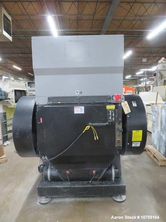 Used Rapid Granulator Model 600-90  150 HP, Rear Conveyor Infeed, 24"x36" Chamber, D2 Knives, Airveyor Discharge
