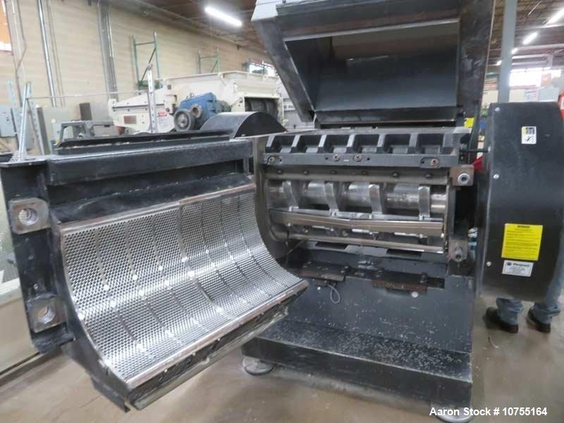 Used Rapid Granulator Model 600-90  150 HP, Rear Conveyor Infeed, 24"x36" Chamber, D2 Knives, Airveyor Discharge