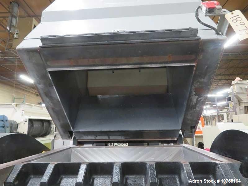 Used Rapid Granulator Model 600-90  150 HP, Rear Conveyor Infeed, 24"x36" Chamber, D2 Knives, Airveyor Discharge