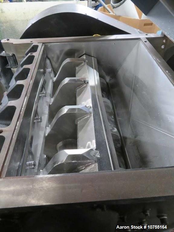 Used Rapid Granulator Model 600-90  150 HP, Rear Conveyor Infeed, 24"x36" Chamber, D2 Knives, Airveyor Discharge