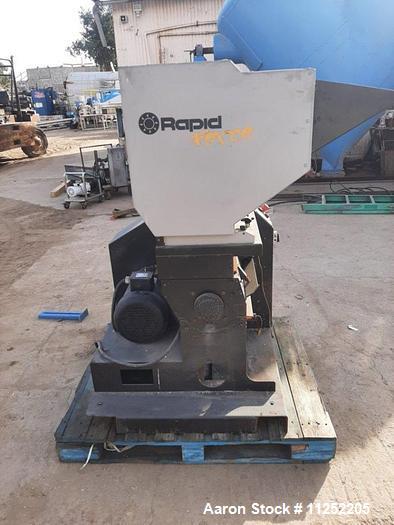 Used-Rapid Model F-19 Plastic Granulator / Grinder with Feed Conveyor