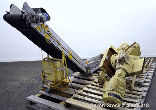 Used Heavy Trim Grinding System Consisting Of: (2) Rapid model G27 sheet guillotine cutters. Approximate 2" x 11" feed opening. Each driven by a 3hp, 3/60/460 volt, 1760 rpm gear motors. (1) Approxim...