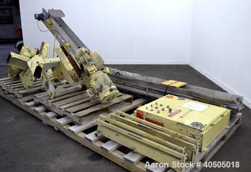 Used Heavy Trim Grinding System Consisting Of: (2) Rapid model G27 sheet guillotine cutters. Approximate 2" x 11" feed opening. Each driven by a 3hp, 3/60/460 volt, 1760 rpm gear motors. (1) Approxim...