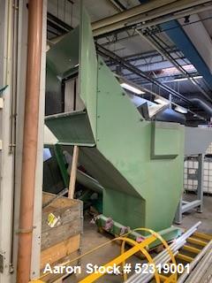 Used Rapid GK 1000 Granulation system with a capacity of 880-2640 pounds/hour. (400-1200 Kg/hour.) depending on the product consisting of: (1) Rapid GK 1000 granulator, 23.4" (600 mm) diameter x 39" ...