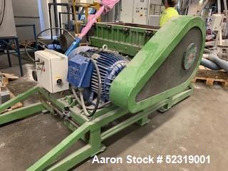 Used Rapid GK 1000 Granulation system with a capacity of 880-2640 pounds/hour. (400-1200 Kg/hour.) depending on the product consisting of: (1) Rapid GK 1000 granulator, 23.4" (600 mm) diameter x 39" ...