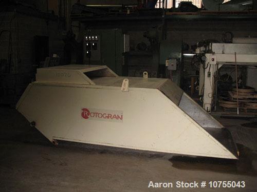 Used-Rotogran Model WO-3052-BF Granulator. 3 knife open rotor, 2 bed knife, 200 hp, 460 volt, 1750 rpm motor. Dual flywheel,...