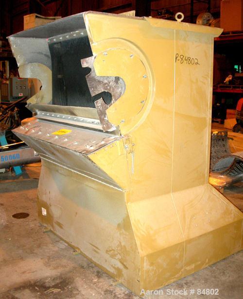 USED: Rotogran Granulator, model WO-4465-36HD. 65" x 44" feed opening with hopper, approximately 65" wide 9 rows of 5 bolt-o...