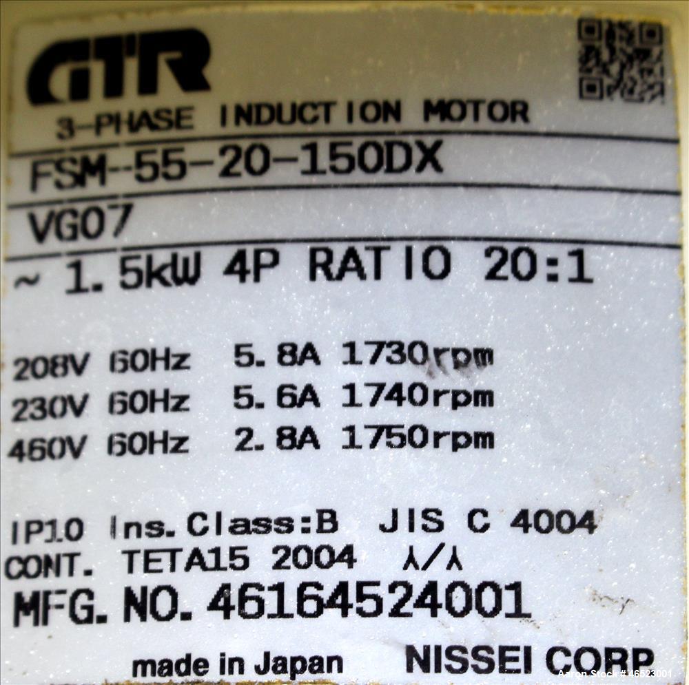 Used SRS (FBE) Corp., Bi-Cutter Screenless Granulator, Model SR1517.