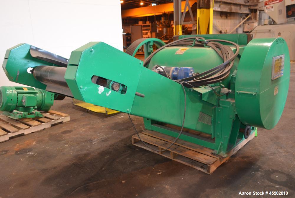 Used Taylor-Stiles Rotary Cutter, Model 536, Carbon Steel. Approximate 36" width, (4) bolt on fly knives, 24-3/4" cutting diameter. Driven by a 75hp, 3/60/460 volt, 1775 rpm motor, approximate 67" lo...