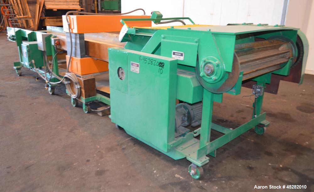 Used Taylor-Stiles Rotary Cutter, Model 536, Carbon Steel. Approximate 36" width, (4) bolt on fly knives, 24-3/4" cutting diameter. Driven by a 75hp, 3/60/460 volt, 1775 rpm motor, approximate 67" lo...