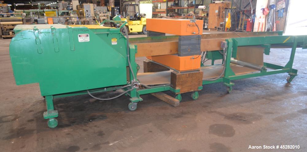 Used Taylor-Stiles Rotary Cutter, Model 536, Carbon Steel. Approximate 36" width, (4) bolt on fly knives, 24-3/4" cutting diameter. Driven by a 75hp, 3/60/460 volt, 1775 rpm motor, approximate 67" lo...